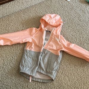 North Face toddler girl 3T zip hood rain jacket